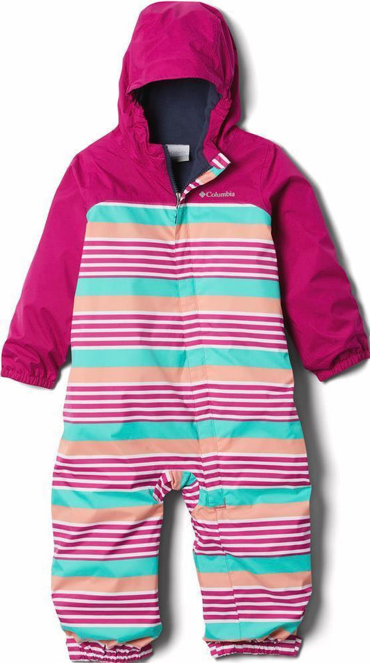 Critter Jitters II Rain Suit - Toddler - Wild Fuchsia Milo Stripe / Wild Fuchsia 1