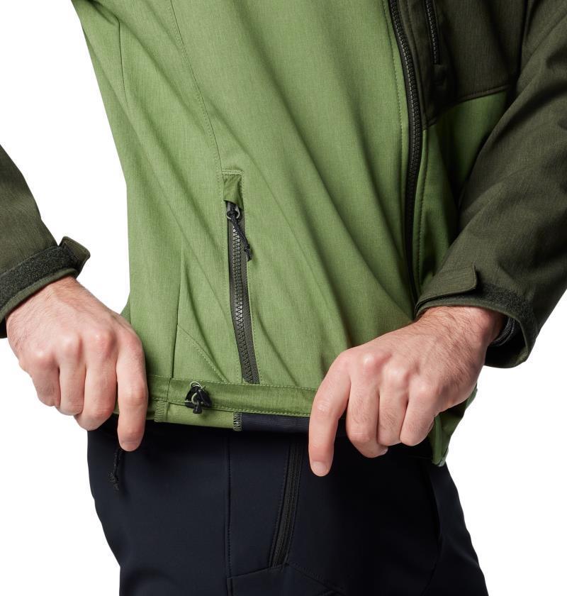Cruiser Valley II Softshell - Mens - Canteen Heather / Greenscape Heather 4