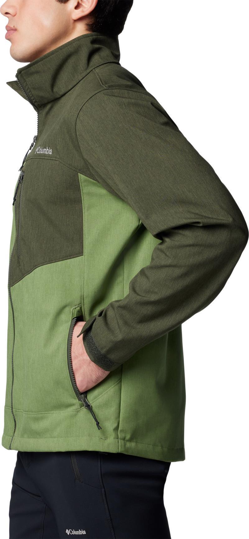 Cruiser Valley II Softshell - Mens - Canteen Heather / Greenscape Heather 6