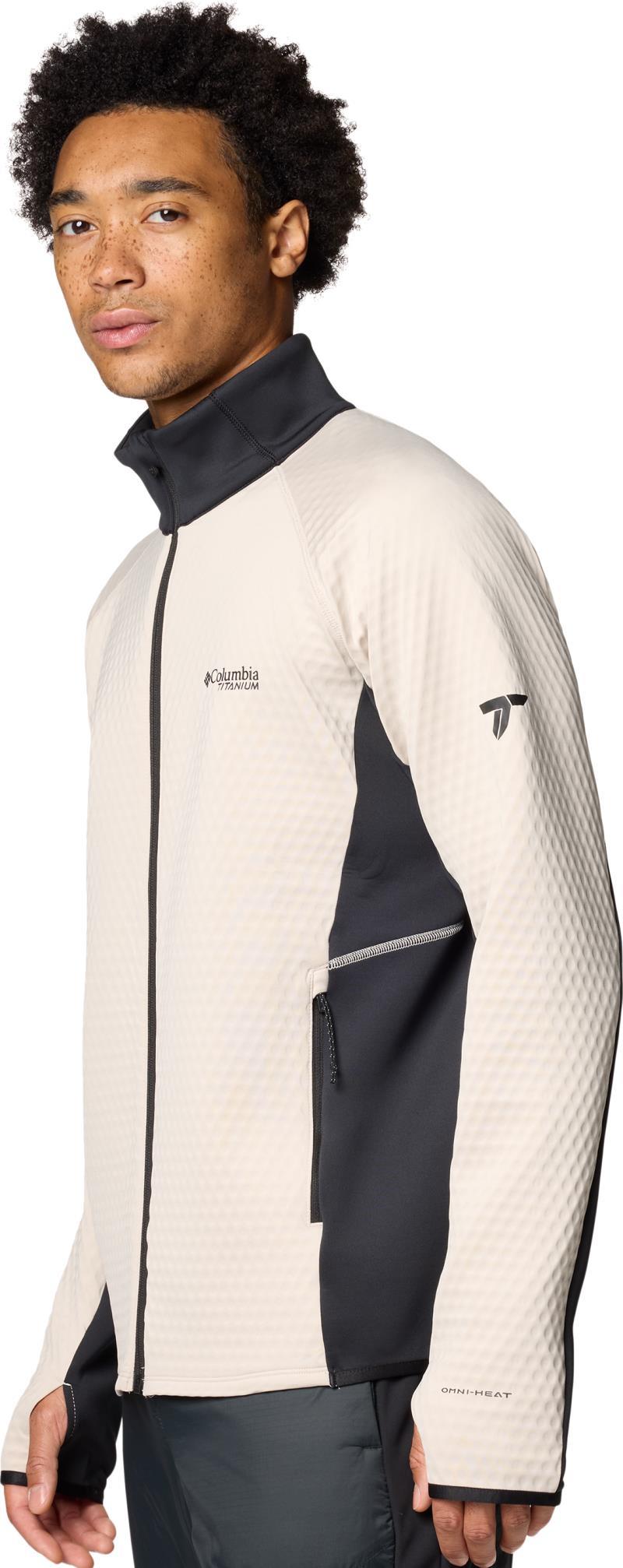 Crystal Leaf Omni-Heat Helix Full Zip - Mens - dark stone / black 1