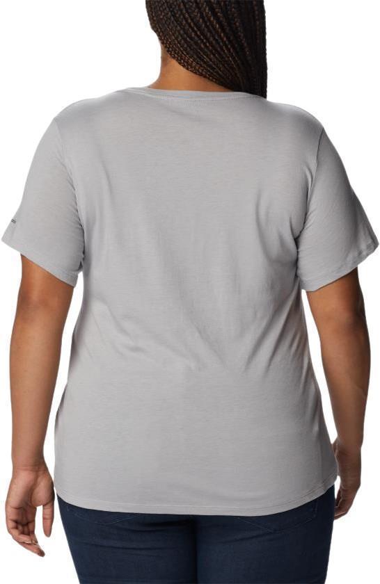 Daisy Days SS Graphic Tee, Extended - Womens - Columbia Grey Heather / Scenic Collage 2