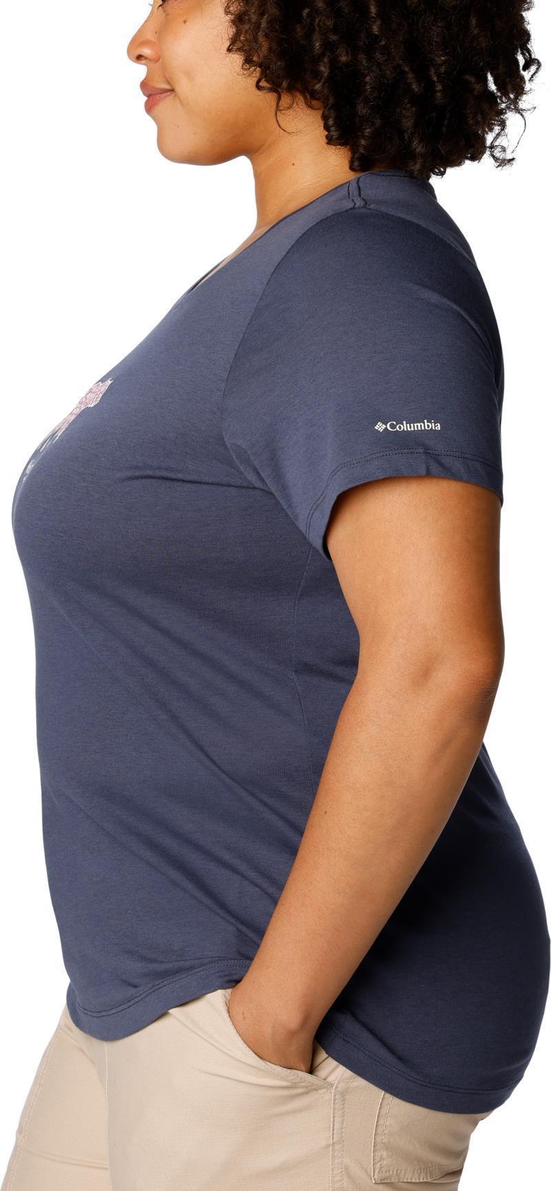 Daisy Days SS Graphic Tee, Extended - Womens - Nocturnal / Bearly Polarized 3