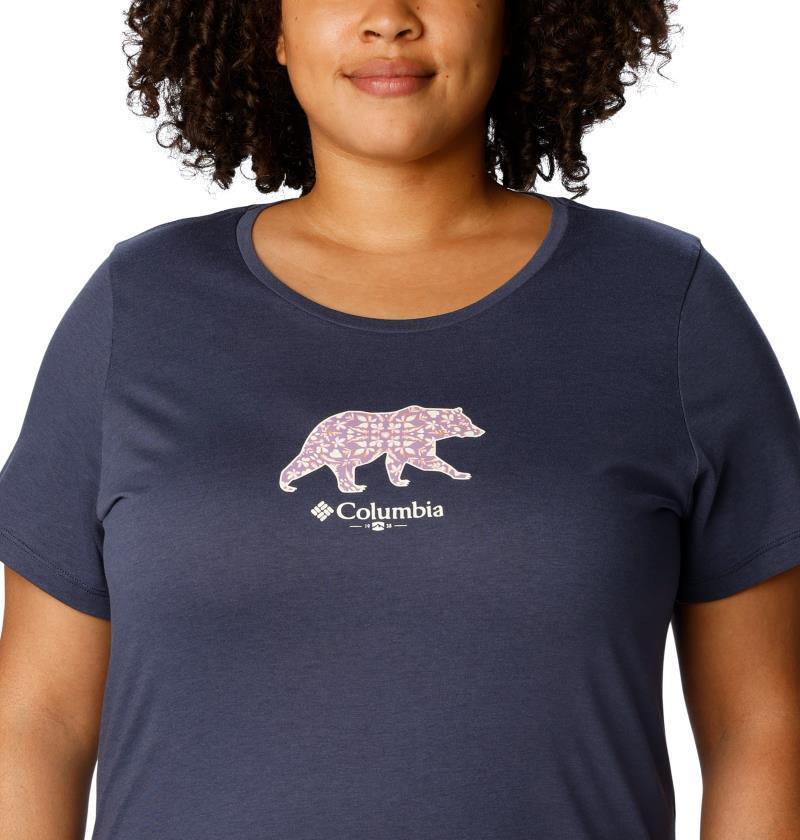 Daisy Days SS Graphic Tee, Extended - Womens - Nocturnal / Bearly Polarized 5
