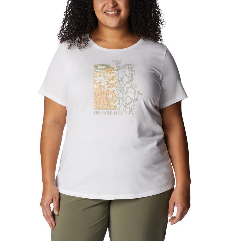 Daisy Days SS Graphic Tee, Extended - Womens - White / Find Your Wild Graphic 1