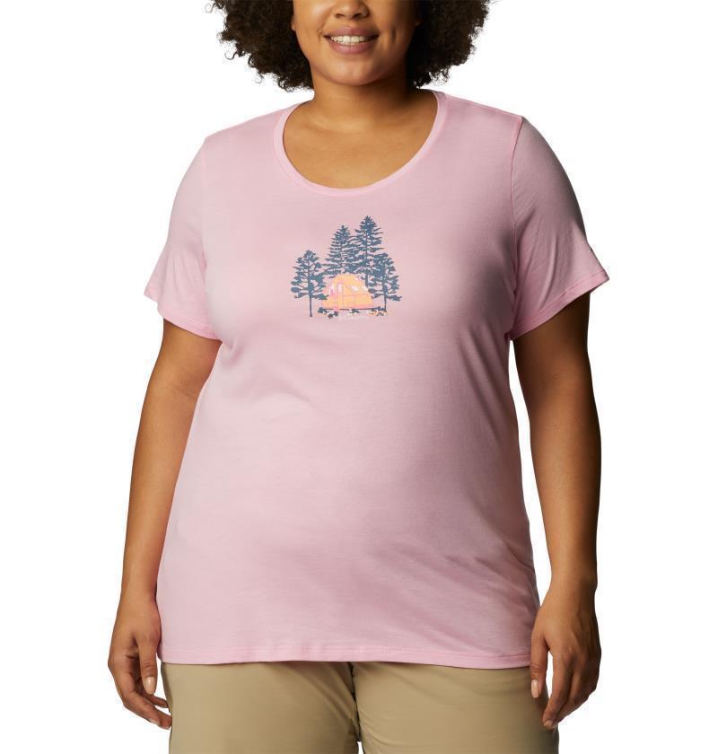 Daisy Days SS Graphic Tee, Extended - Womens - Wild Rose Heather / Best Site Graphic 1