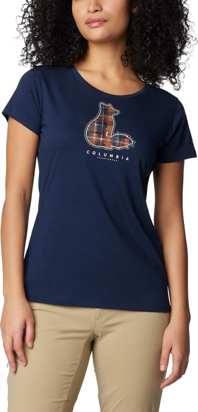 Daisy Days SS Graphic Tee - Womens - Collegiate Navy / Foxy Omblur 1