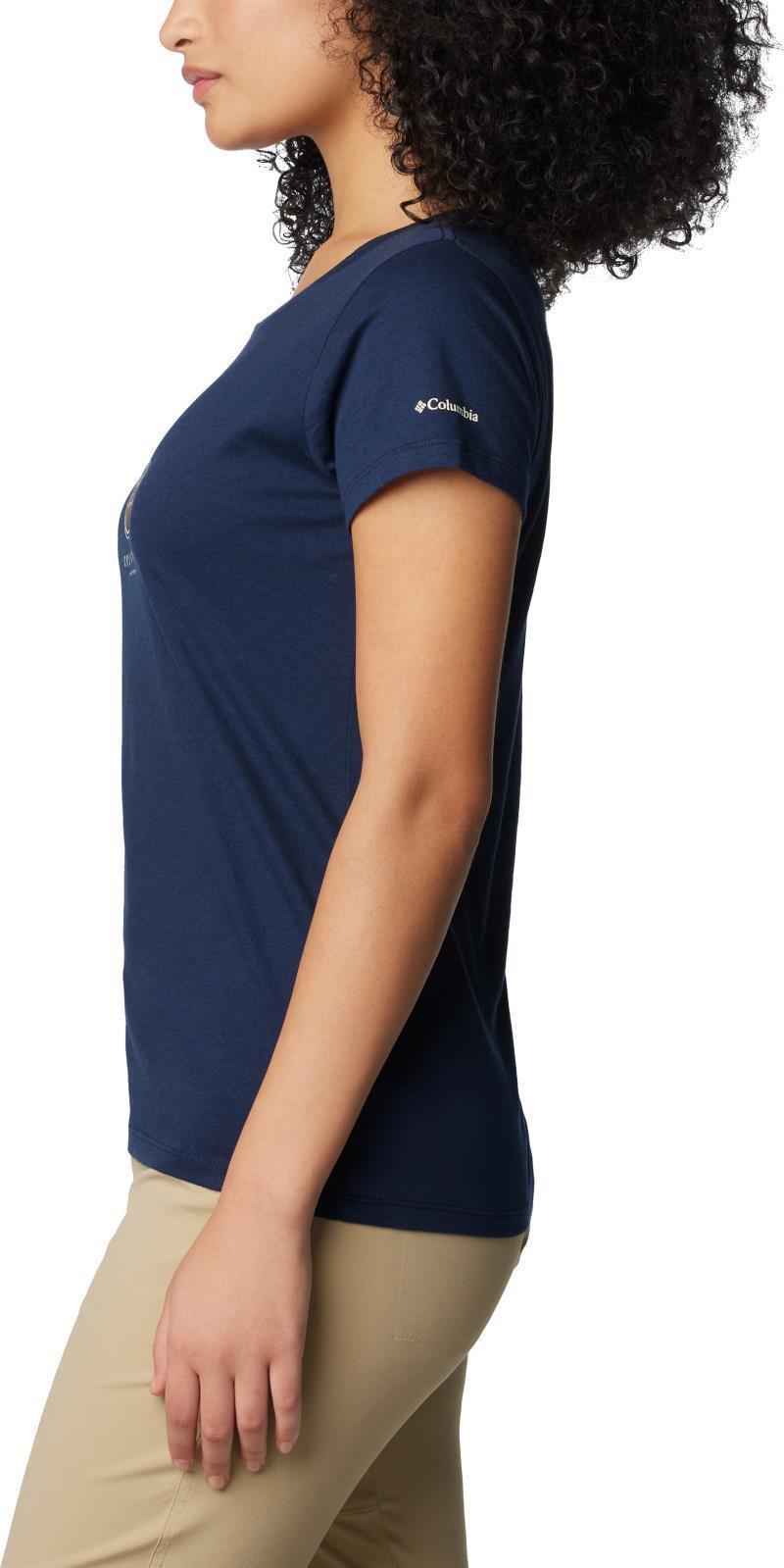 Daisy Days SS Graphic Tee - Womens - Collegiate Navy / Foxy Omblur 3