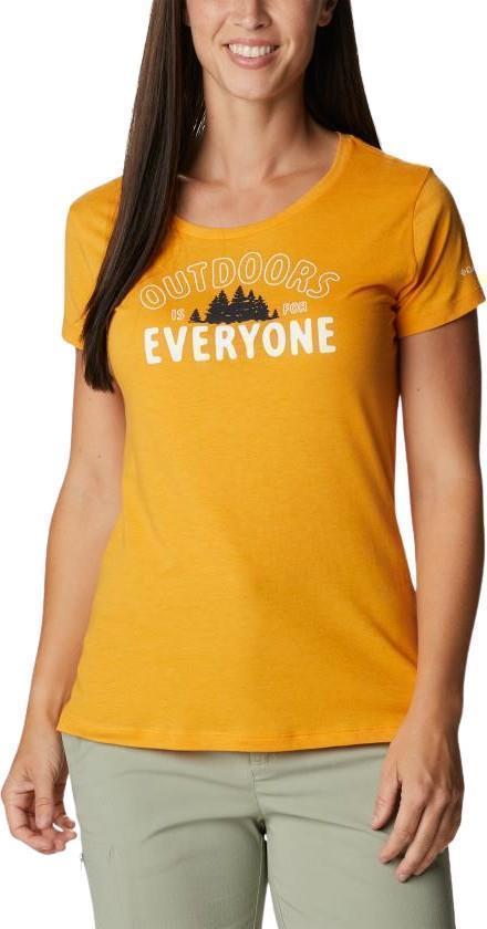 Daisy Days SS Graphic Tee - Womens - Mango Heather / Seek Outdoors 1