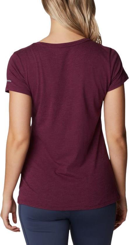 Daisy Days SS Graphic Tee - Womens - Marionberry Heather / Thru the Pines 2