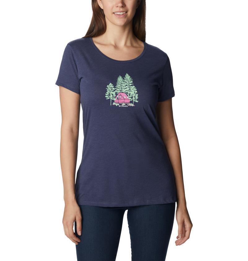 Daisy Days SS Graphic Tee - Womens - Nocturnal Heather / Best Site Graphic 1