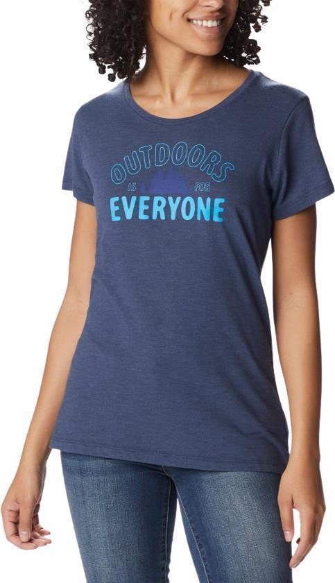 Daisy Days SS Graphic Tee - Womens - Nocturnal Heather / Seek Outdoors 1