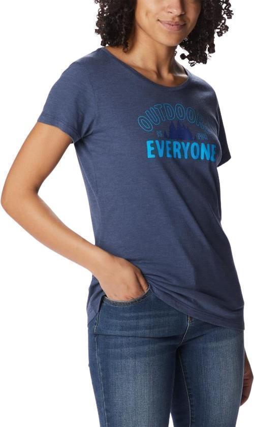 Daisy Days SS Graphic Tee - Womens - Nocturnal Heather / Seek Outdoors 3