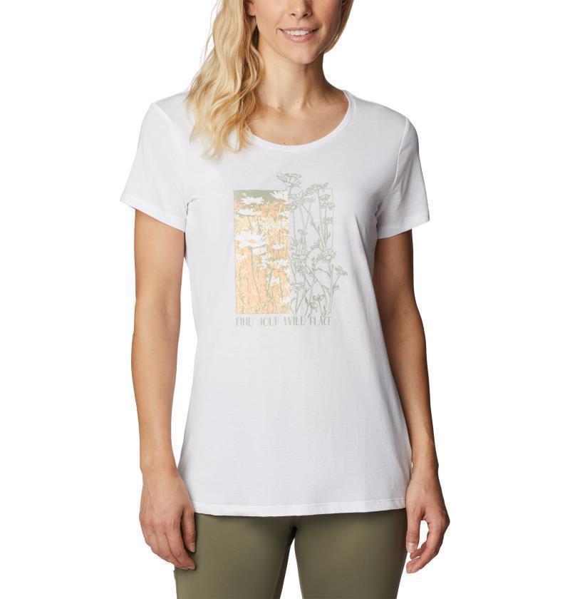 Daisy Days SS Graphic Tee - Womens - White / Find Your Wild Graphic 1