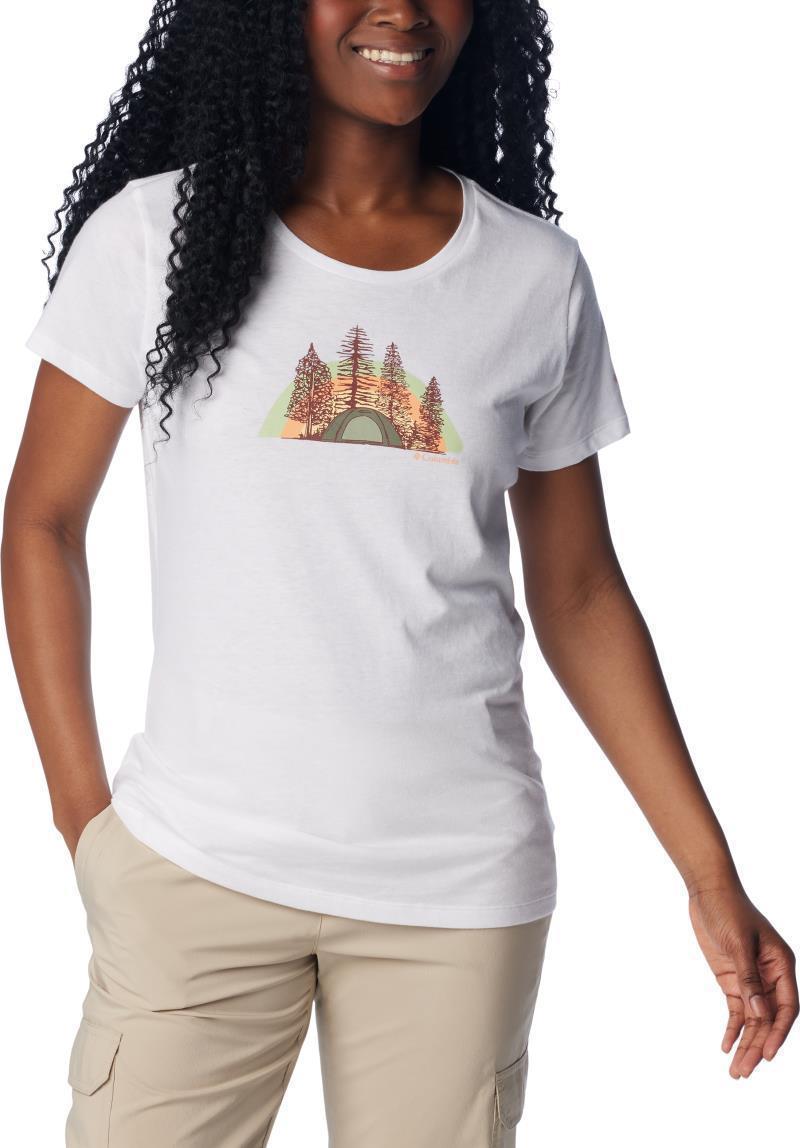 Daisy Days SS Graphic Tee - Womens - White / Happier Outdoors 3