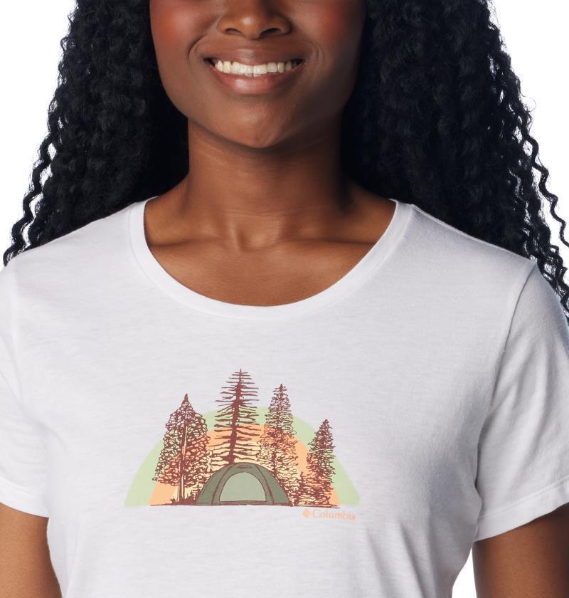 Daisy Days SS Graphic Tee - Womens - White / Happier Outdoors 4
