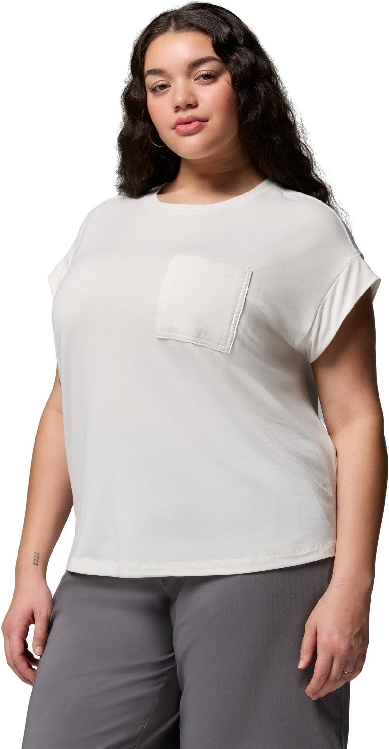 Daniela Falls SS, Extended - Womens - sea salt 1