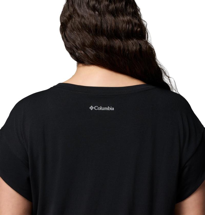Daniela Falls V-Neck SS Tee, Extended - Womens - black 1