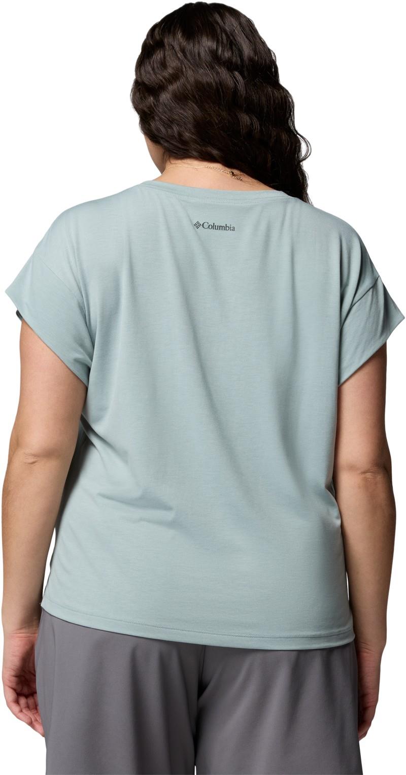 Daniela Falls V-Neck SS Tee, Extended - Womens - crushed blue 1
