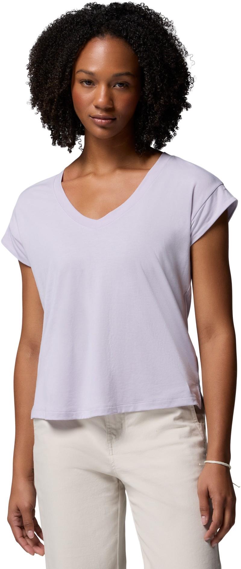 Daniela Falls V-Neck SS Tee - Womens - lavender pearl 1