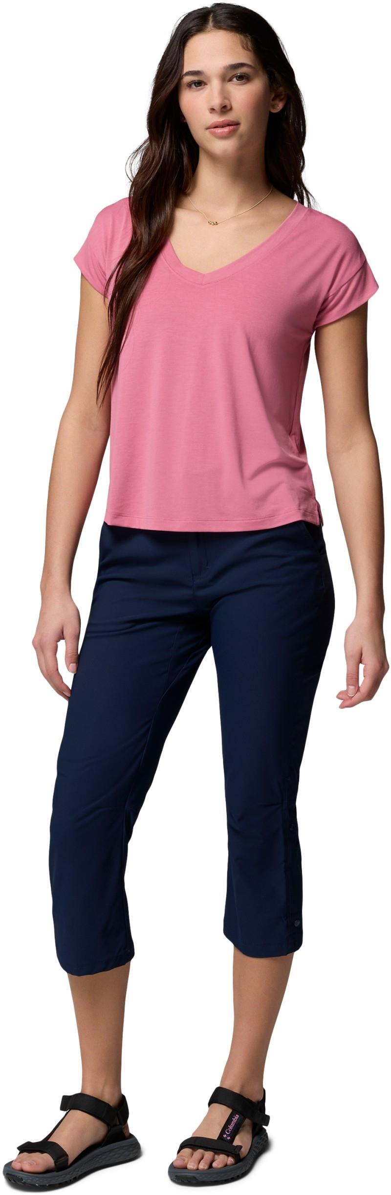 Daniela Falls V-Neck SS Tee - Womens - rosette 1