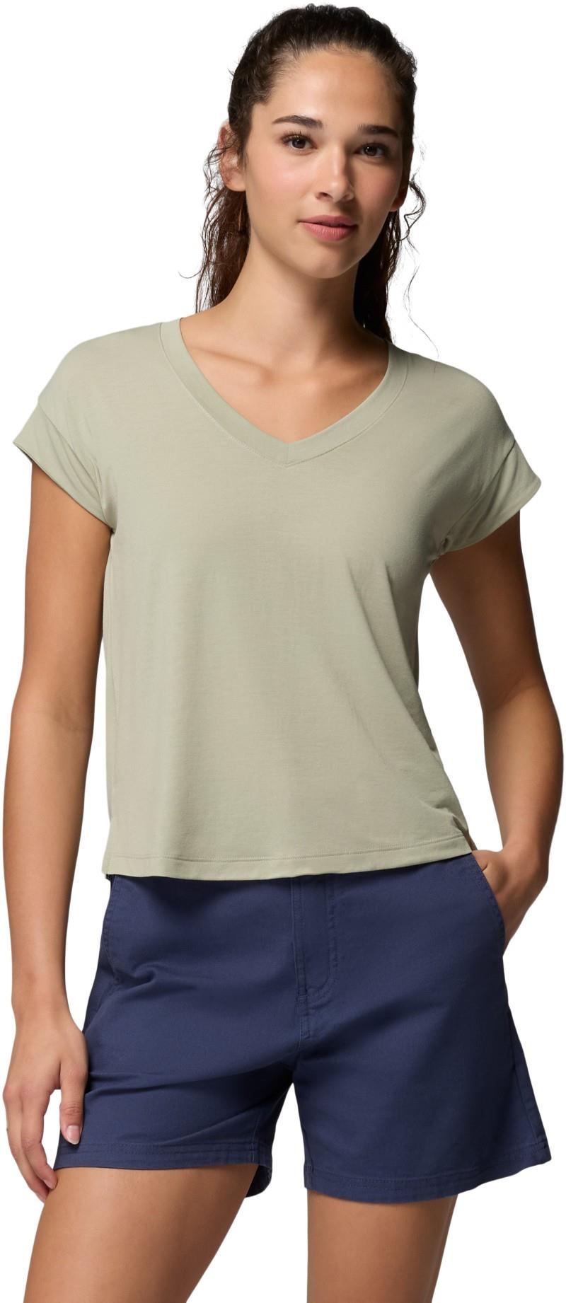 Daniela Falls V-Neck SS Tee - Womens - safari 1