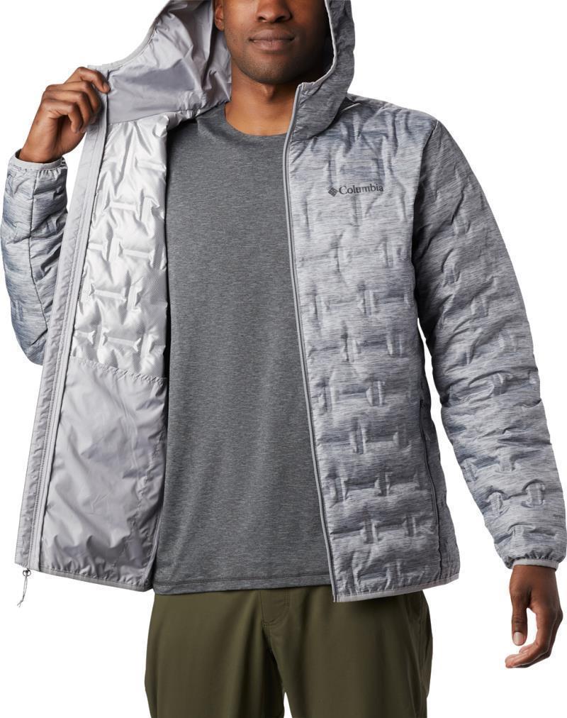 Delta Ridge Down Hooded Jacket - Mens - Columbia Grey Heather 3
