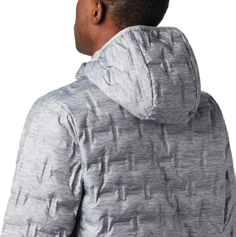 Delta Ridge Down Hooded Jacket - Mens - Columbia Grey Heather 5