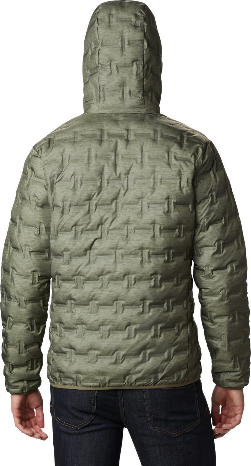 Delta Ridge Down Hooded Jacket - Mens - Stone Green Heather Print 2