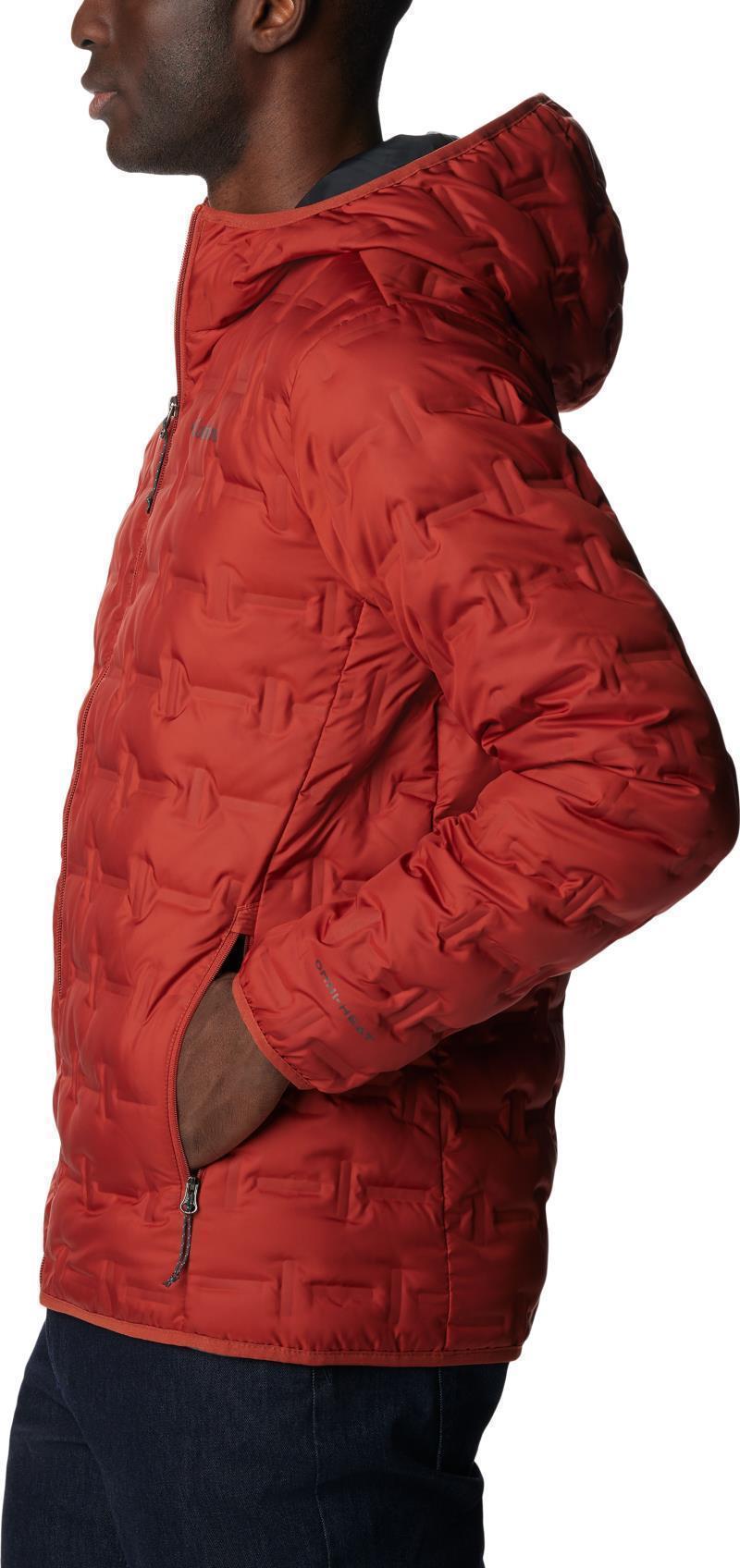 Delta Ridge Down Hooded Jacket - Mens - Warp Red 3