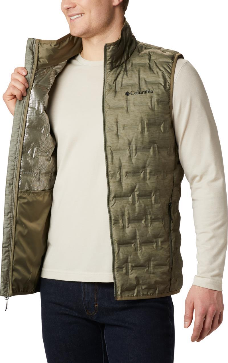 Delta Ridge Down Vest - Mens - Stone Green Heather Print 3