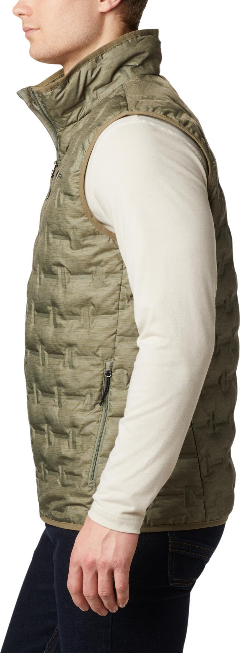 Delta Ridge Down Vest - Mens - Stone Green Heather Print 4