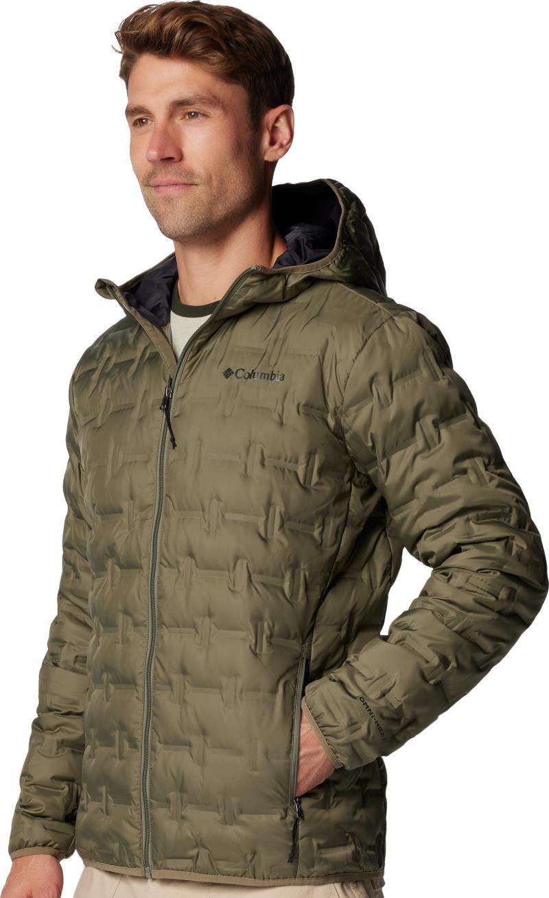 Delta Ridge II Down Hooded Jacket - Mens - Stone Green 2