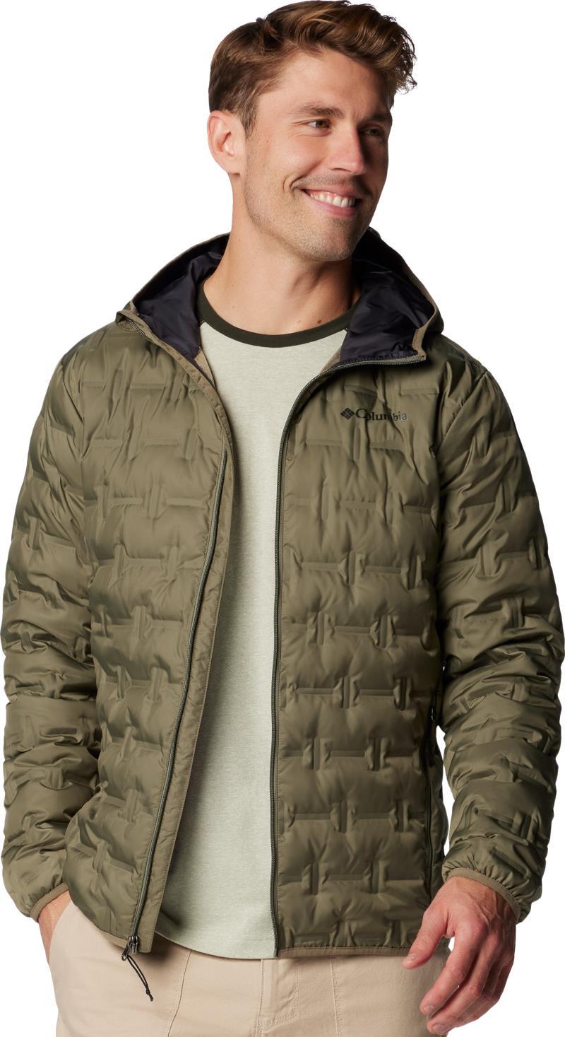 Delta Ridge II Down Hooded Jacket - Mens - Stone Green 3