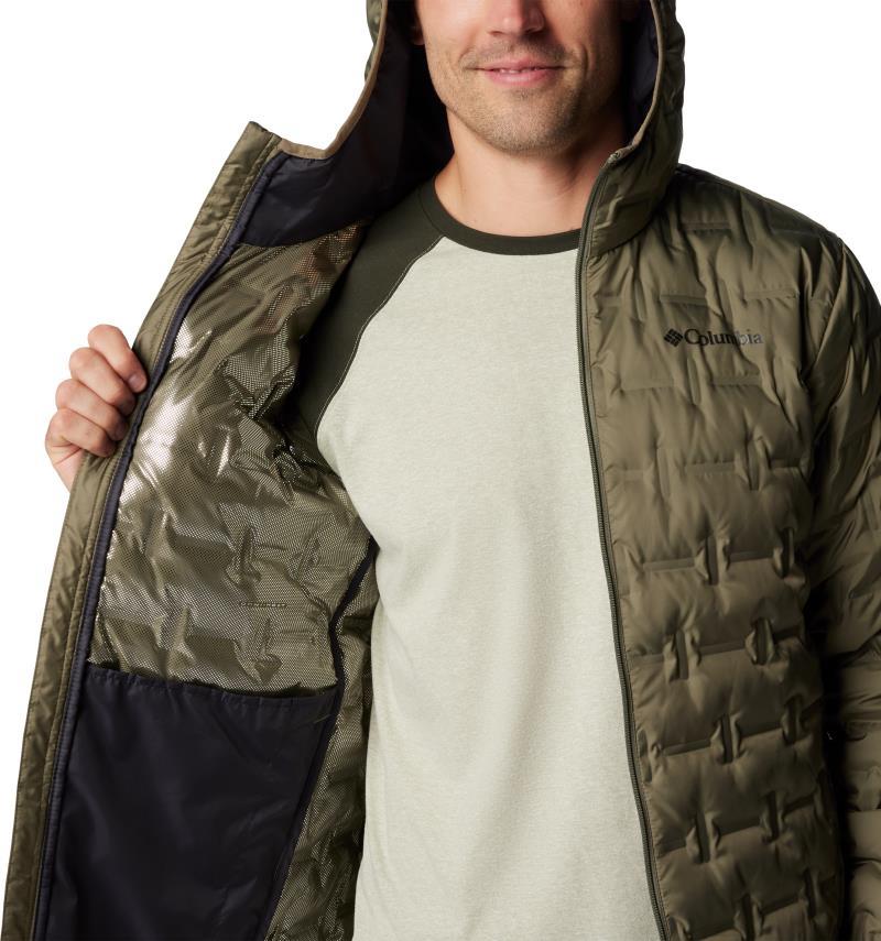 Delta Ridge II Down Hooded Jacket - Mens - Stone Green 5