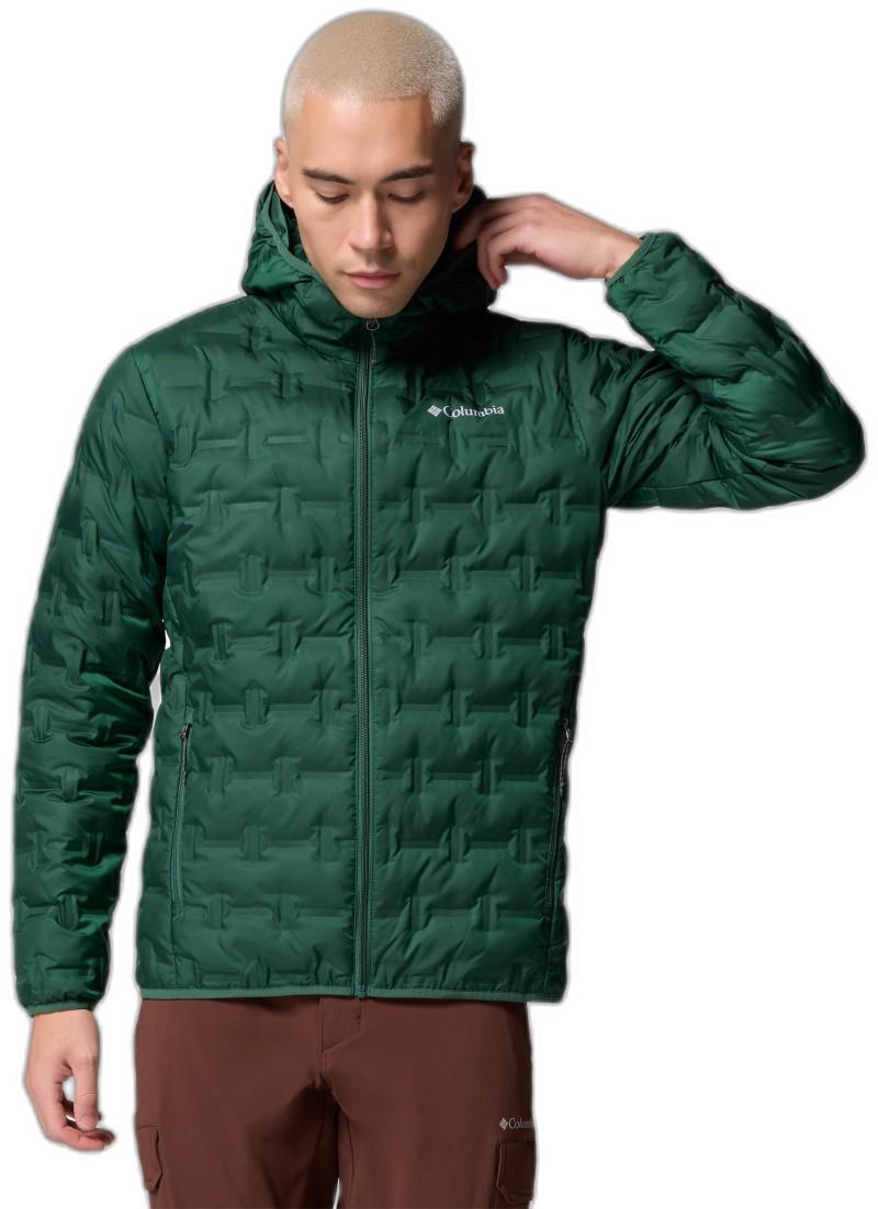 Delta Ridge II Down Hooded Jacket - Mens - rain forest 1