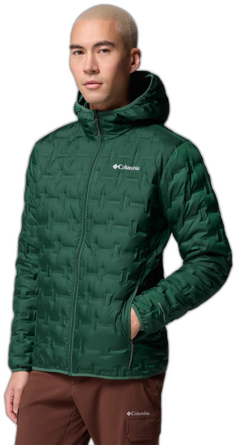 Delta Ridge II Down Hooded Jacket - Mens - rain forest 1