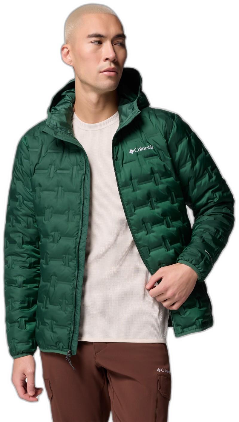 Delta Ridge II Down Hooded Jacket - Mens - rain forest 1