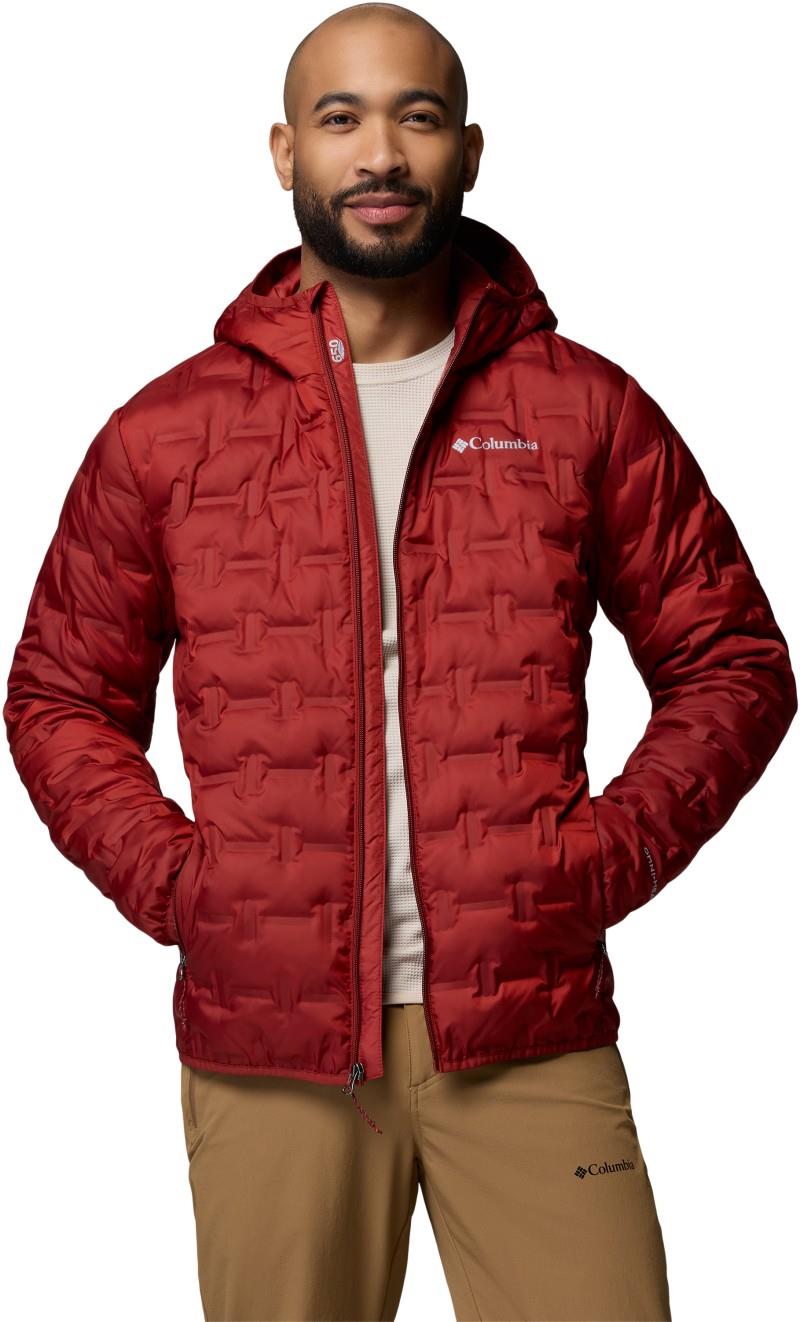 Delta Ridge II Down Hooded Jacket - Mens - red oxide 1