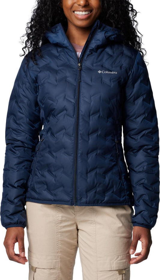 Delta Ridge II Down Hooded Jacket - Womens - Collegiate Navy 1