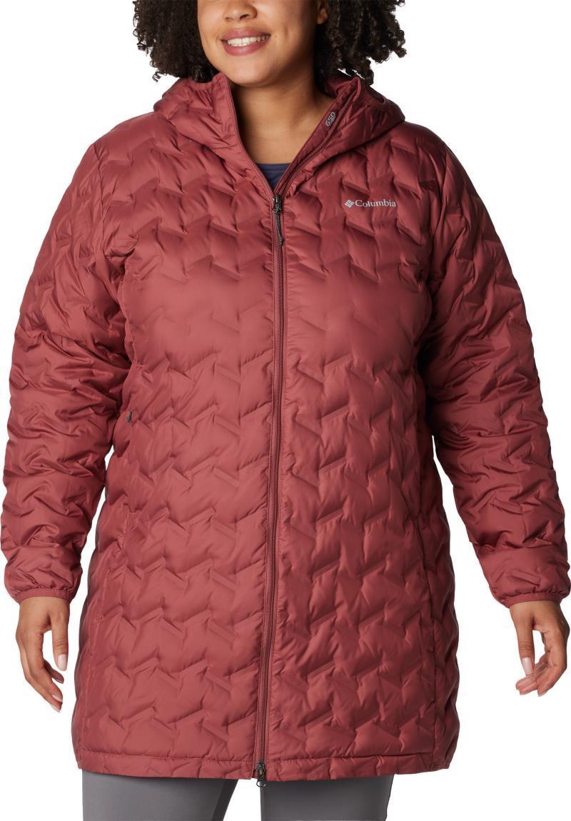 Delta Ridge Long Down Jacket - Plus - Womens - Beetroot 1