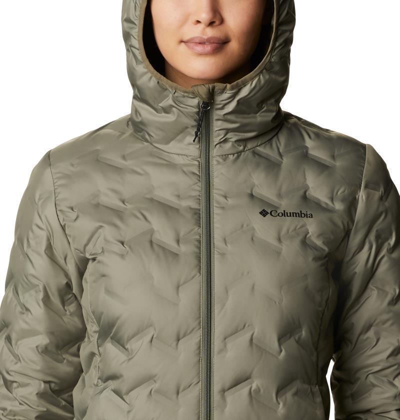 Delta Ridge Long Down Jacket - Womens - Stone Green 6