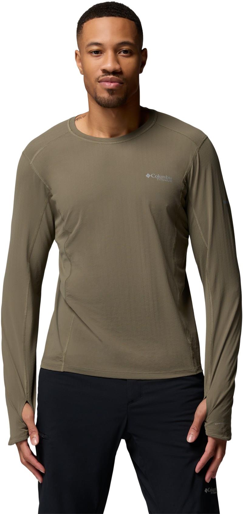 Diamond Peak Pro LS Crew - Mens - stone green 1