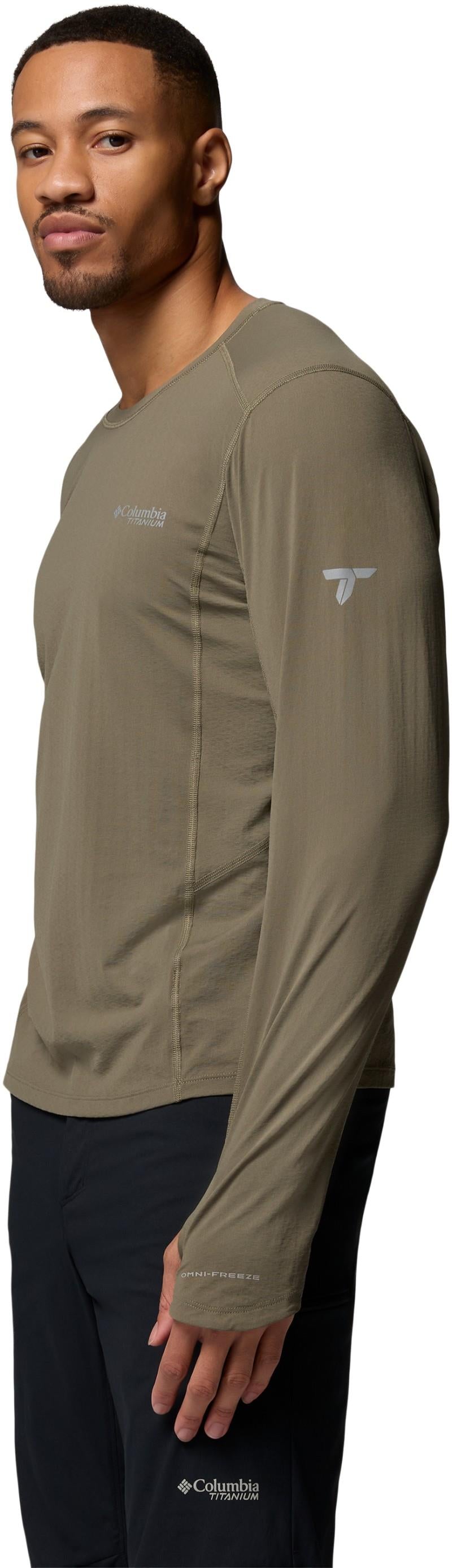 Diamond Peak Pro LS Crew - Mens - stone green 1