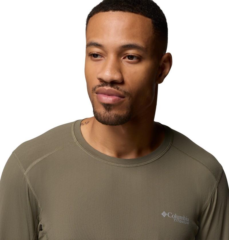 Diamond Peak Pro LS Crew - Mens - stone green 1