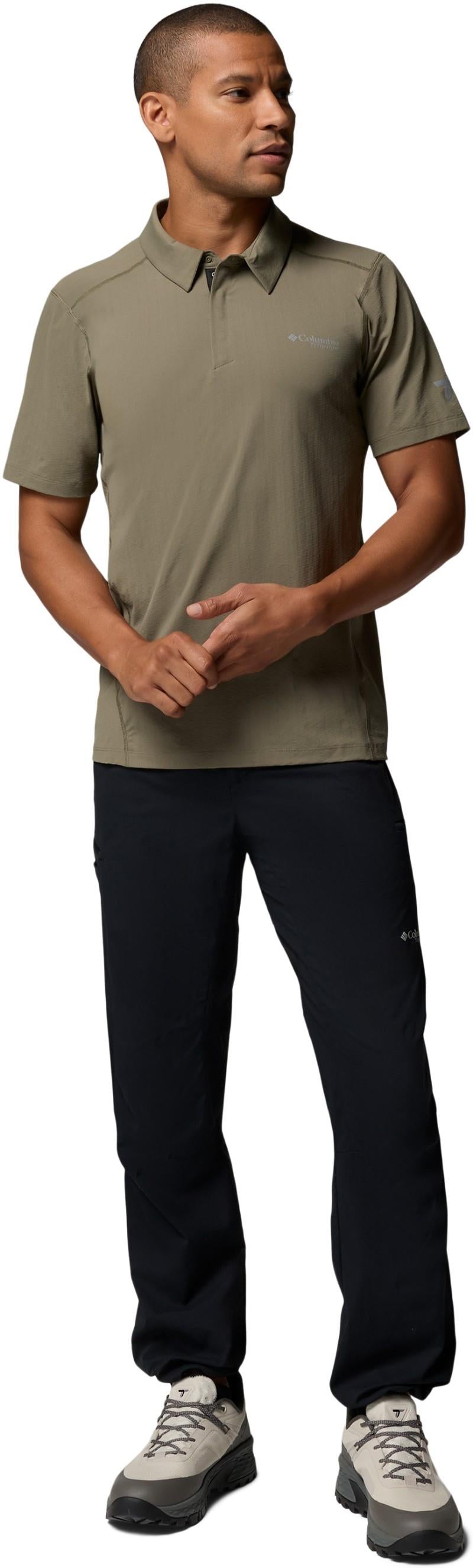 Diamond Peak Pro Polo - Mens - stone green 1