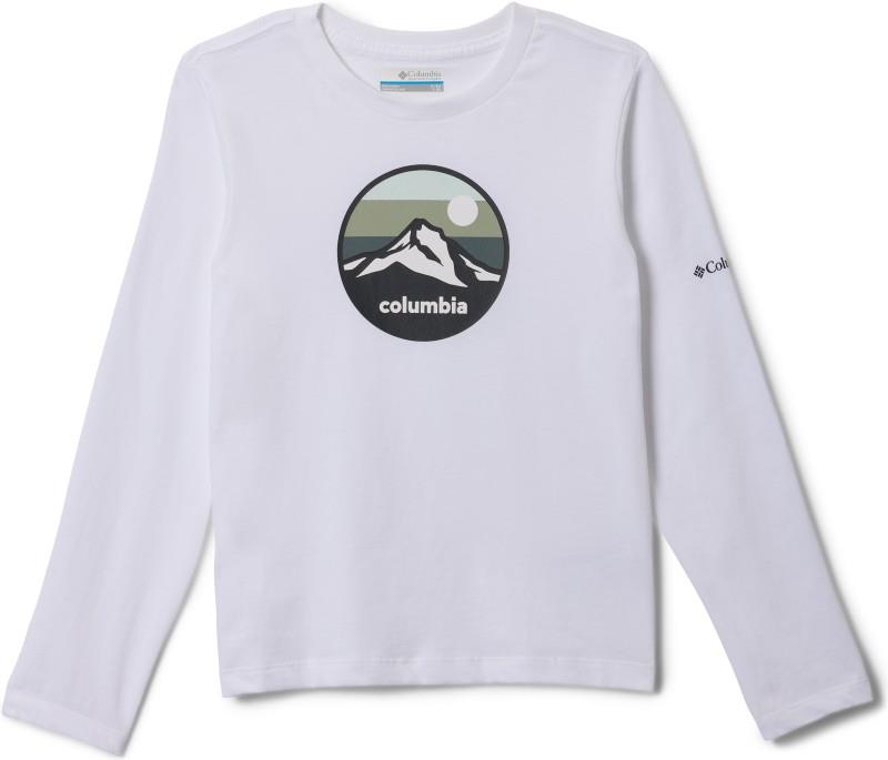 Dobson Pass II LS Graphic Tee - Youth Boys - white / circular scene 1
