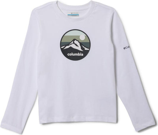 Dobson Pass II LS Graphic Tee - Youth Boys - white / circular scene 1