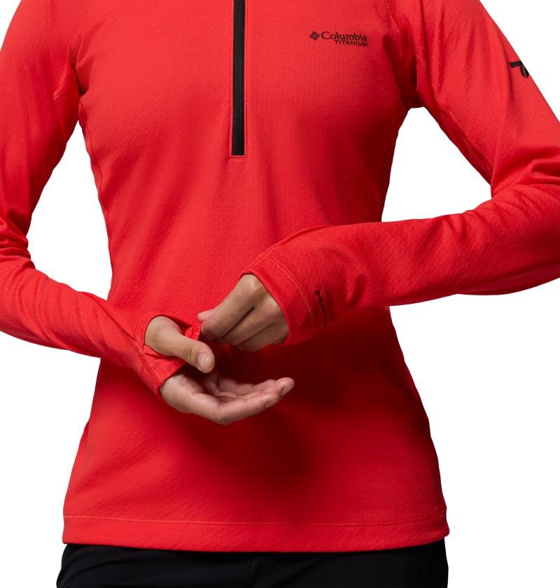 DriVenture Half-Zip - Womens - poppy red 1