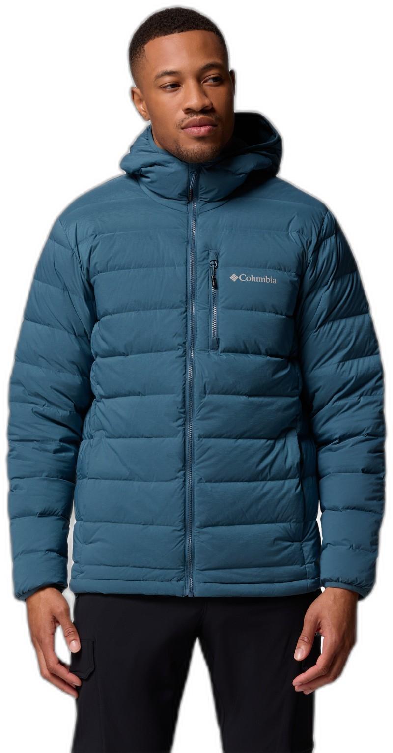 Drift Peak Stretch Down Hooded Jacket, Tall - Mens - everblue 1