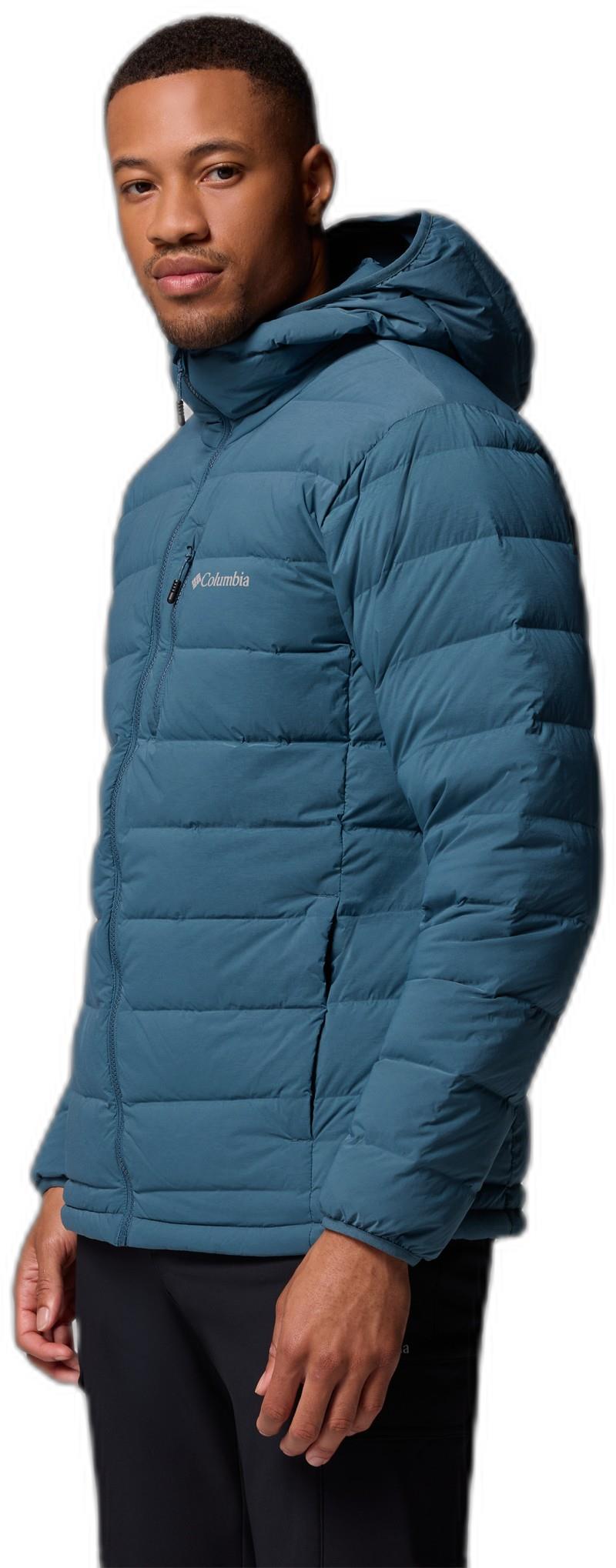 Drift Peak Stretch Down Hooded Jacket, Tall - Mens - everblue 1